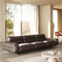 Canapé en cuir de luxe léger, en métal, avec éponge haute densité, style moderne occidental, modulaire, pour réception, bureau, salle d'attente
