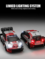 Nouvelle voiture de drift RC MJX Hyper Go 43308 1/43 GR Yaris 4WD avec stabilisateur gyroscopique, lumières LED, émetteur T3G, mini voiture RC pour enfants