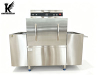 Lave-vaisselle commercial de type convoyeur automatique pour restaurants, hôtels et services de traiteur