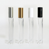 Flacon roll-on transparent pour soins de la peau, design personnalisé, flacon roll-on pour huile essentielle, flacon de luxe pour soins de la peau