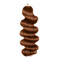 Extensions de cheveux en plumes naturelles, ondulées, brun blond, nuances naturelles, qualité professionnelle, résistantes à la chaleur, fournisseur