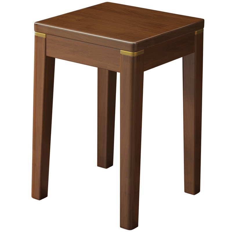solid wood round side dining stool
