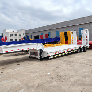 Fengniao Heavy Duty 3/4 Axle Lowbed Lowboy Semi <b>Trailer</b> 1-2 Ton Payload 12.5x2.5x1.5m Shandong Origin - Product Image 6