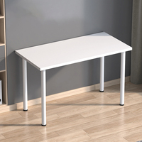 Escritorio para Computadora YODA Blanco con Superficie de MDF y Patas de Metal para Oficina en Casa (Modelo YD-ID401)