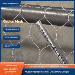 Gabionnet personnalisé en treillis métallique expansé à mailles hexagonales, cage de protection fixe, Renault Cushion, pour protection des pentes en zone fluviale et contrôle des inondations, usine - Product Image 3