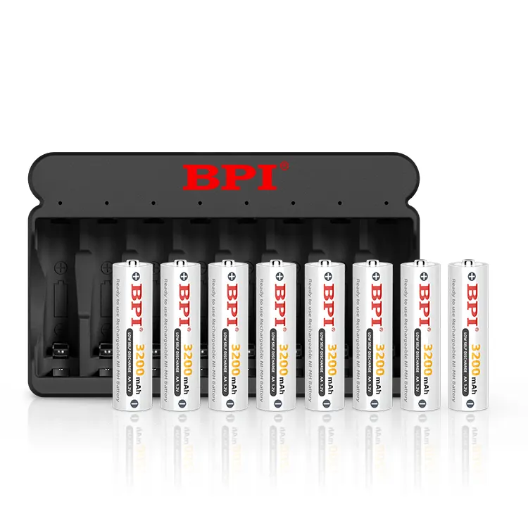 BPI Hersteller Fabrik individualisierbar hohe Qualität hohe Kapazität 1,2 V aa nimh-Batterie