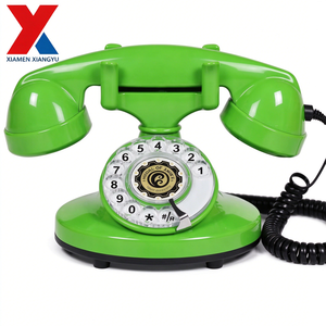 Teléfono de escritorio retro con dial giratorio vintage, servicio de fabricante OEM de moldeo por inyección de plástico personalizado - Product Image 1