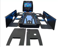 Kit de conversion intérieur en plastique pour fourgon Mercedes Sprinter W906 W907 de 6,9 m : cloison, écran TV, bas de caisse, éclairage de plafond, rideau d'intimité