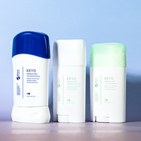Flacon ovale vide en plastique PP de 50g, 50ml, 75ml pour crème de soin, parfum solide, déodorant en stick – Emballage cosmétique