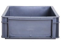 Boîte de rangement logistique en plastique solide de l'UE 400*300*120mm Durable et recyclable avec fonction de caisse de chiffre d'affaires Style empilable