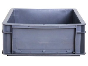 Caja <span class=keywords><strong>de</strong></span> almacenamiento <span class=keywords><strong>de</strong></span> logística <span class=keywords><strong>de</strong></span> plástico sólido UE 400*300*120mm duradera y reciclable con función <span class=keywords><strong>de</strong></span> caja <span class=keywords><strong>de</strong></span> rotación estilo apilable - Product Image 3