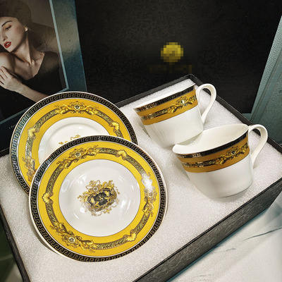 double cup and saucer