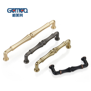 经典风格厨房拉手橱柜定制彩色标志锌合金金色门把手 - Product Image 4
