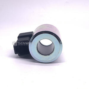 Senwitt Pilot Safety Lock Solenoid Valve Coil <b>12V</b> 24V For E330D E336D Excavator Parts - Product Image 1
