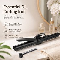 Torlin Huile Essentielle Coiffante et Nourrissante 2-en-1 pour Cheveux Bouclés 100-220 ° Baril en céramique réglable C, personnalisation directe usine B2B