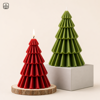 Velas Aromáticas con Forma de Árbol de Navidad 2026, Velas Creativas Hechas a Mano con Cera de Soya y Aroma a Pino, Decoración para el Hogar, Regalo, Venta al por Mayor