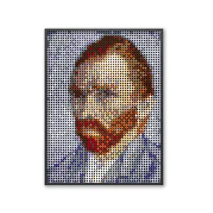 64x48 tachuelas 1*1 placas o azulejo redondo 3072 Uds Pixel Art bloques de construcción DIY mosaico 20 "Arte Abstracto decoración del hogar personalizada