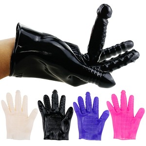 Kostenlose individuelle Schachtel - Sexhandschuhe Fingering Dildo Masturbation erotische Vagina Stimulator Selbstbehagliche Brust Nippel Bdsm Spielzeug - Product Image 1