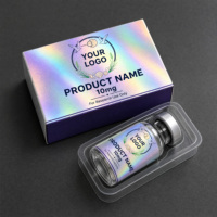 Etiquetas Personalizadas para Botellas de Vidrio y Pegatinas Personalizadas para Cajas de Empaque de Péptidos (3ml / 10ml)