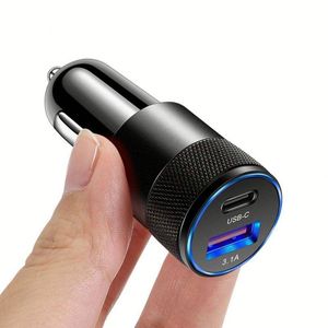 ที่ชาร์จในรถยนต์แบบเร็ว USB 15w 3.1a Type C PD ชาร์จเร็วสำหรับโทรศัพท์มือถือรุ่น 15 14 13 12 11 Pro Max - Product Image 1