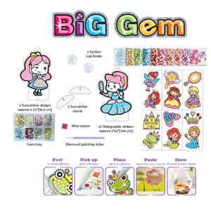 EBAYRO 2025 Kit <span class=keywords><strong>di</strong></span> Adesivi con Grandi Gemme Fai-da-Te per Bambini - Serie Principesse, Set <span class=keywords><strong>di</strong></span> Giocattoli da <span class=keywords><strong>Disegno</strong></span> Certificato ASTM & EN71 9074E - Product Image 3