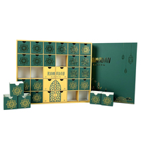 Leerer Ramadan Adventskalender mit Schubladen 2025 Ramadan Dekorationsboxen Eid Countdown Kalender Befüllbare Ramadan Geschenkbox