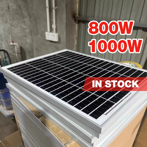 Panel Surya PV Modul 550w 1000w 700 Watt Bingkai Hitam Kaca Ganda Topcon Half Cell Sistem Atap Tier 1 Panel Surya Mono - Product Image 1