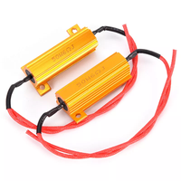RX24 or aluminium Shell L clignotant LED voiture feu arrière antibrouillard décodeur 50W 6Rj Audio courant limitant résistance