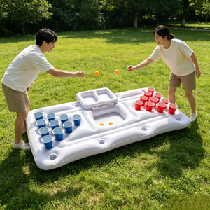 <span class=keywords><strong>Table</strong></span> <span class=keywords><strong>de</strong></span> billard gonflable pour jeux d'été, flotteur gonflable pour piscine, 4 balles <span class=keywords><strong>de</strong></span> <span class=keywords><strong>ping</strong></span>-<span class=keywords><strong>pong</strong></span>, 20 gobelets pour adultes - Product Image 3