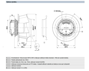 Ventilador Centrífugo EC ebm-papst R3G355-PV70-01 de 355 mm, Compacto, para Sistemas de Ventilación Industrial - Product Image 3