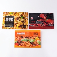 Sachet en aluminium personnalisé pour stérilisation à haute température 121°C, scellé sur trois côtés, pour salades et gâteaux cuits