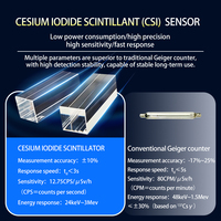 Détecteur de rayonnement nucléaire à scintillateur d'iode de césium haute sensibilité HFS-P3-CsI avec écran LCD pour la détection des rayons bêta, gamma et X