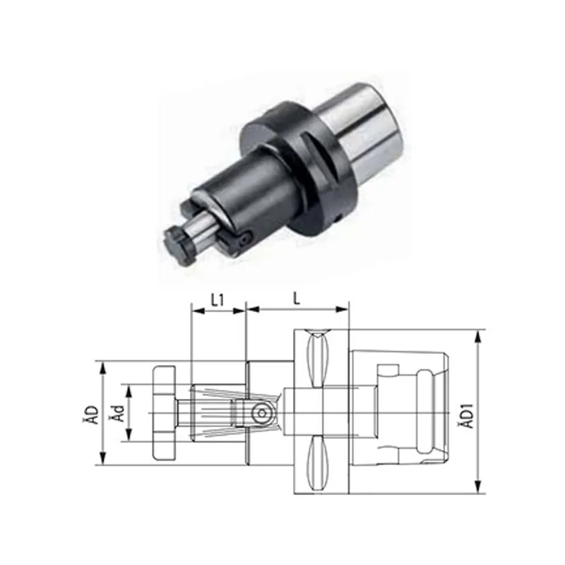 CNC 다각형 페이스 밀 홀더 DIN ISO 26623-1 KINTEK 페이스 밀링 도구 홀더