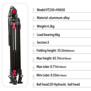 Profesional al aire libre de los ciervos de alta resistencia arma de tiro soporte del trípode de caza de aluminio - Product Image 6