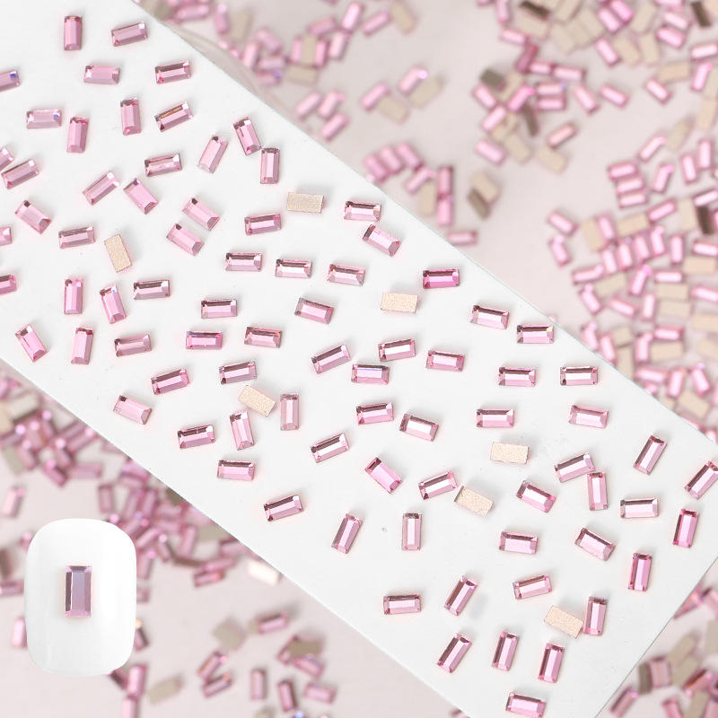 Pink special-shaped diamond 2.5*5 strip