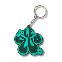 Porte-clés en PVC personnalisé avec logo, porte-clés en caoutchouc souple, design 3D en relief, cadeau promotionnel d'entreprise, porte-clés de voiture, respectueux de l'environnement