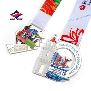 Longzhiyu, fabricant depuis 20 ans, conception OEM, médaille sportive personnalisée <span class=keywords><strong>en</strong></span> alliage <span class=keywords><strong>de</strong></span> zinc 3D dorée, pour le cyclisme sur <span class=keywords><strong>route</strong></span> - Product Image 4