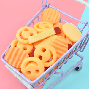 Juguete de simulación de comida y juego: Pastel de patatas DIY, Pastel de patatas ondulado, Adorno de patatas fritas de resina - Product Image 4