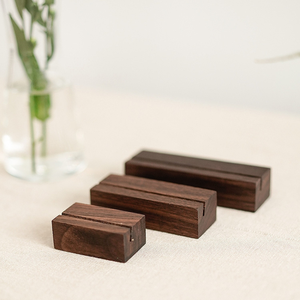 Portafolletos de Escritorio Decorativo de Madera, Exhibidor de Tarjetas de Visita para Restaurantes, Porta Tarjetas Postales de Oficina, Artesanía de Madera Sólida - Product Image 4