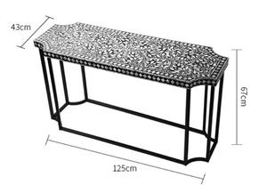 Wabi-sabi Wind Shell sala de estar porche Mesa ligera de lujo retro pequeña mesa estrecha púrpura vista final Mesa - Product Image 4