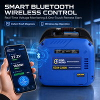 Generator Bensin DC Portabel 24V 1800W Super Senyap dengan Auto Start untuk RV, Truk, AC Parkir, dan Camper Van