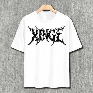 เสื้อยืดโอเวอร์ไซส์ผู้ชายสไตล์โกธิคเรโทรใหม่ปี 2026 ทรงบ็อกซี่ ผ้าโพลีเอสเตอร์ 100% รับผลิตตามแบบ OEM พร้อมสกรีนโลโก้ - Product Image 3