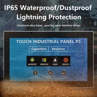 Panneau d'écran tactile industriel 13.3 pouces IP65 PC capacitif/résistance tablette intégrée/montage mural/ordinateur de bureau/VESA sans ventilateur O