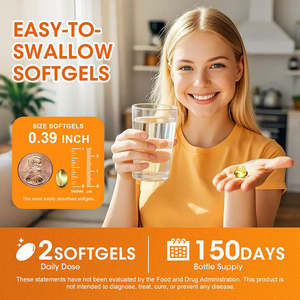 อาหารเสริมแบบซอฟต์เจลธรรมชาติ OEM/ODM 6000 มก. สารสกัดน้ำมันออริกาโนออร์แกนิก น้ำมันเมล็ดดำ แคปซูลนิ่ม เสริมภูมิคุ้มกันสำหรับผู้ใหญ่ 300 แคปซูล - Product Image 6