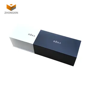 Customized Sunglasses And Box Pack Custom Printed White Black Eyewear Case Sunglasses Box For Packing Rectangle Sunglasses Packaging Boxes