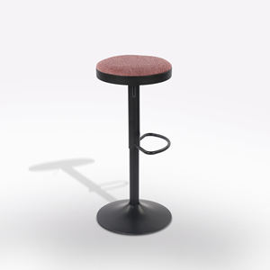 TABOURET RÉGLABLE NOIR ET ROUGE VIN - Product Image 1