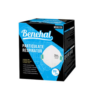 Benehal N95 Masque respiratoire pliable NIOSH <span class=keywords><strong>CDC</strong></span> approuvé avec boucle d'oreille motif plat EN149 Certificat prêt Stock-MS8225 - Product Image 6