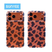 Coque de téléphone Sunyee en PC transparent enduit, personnalisable par sublimation 3D, pour iPhone 17, coque rigide fine, vente en gros