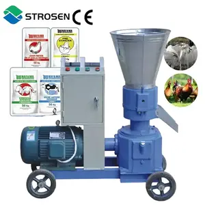 Diesel engine animal feed pellet machine pelletizer machine for animal feeds farm