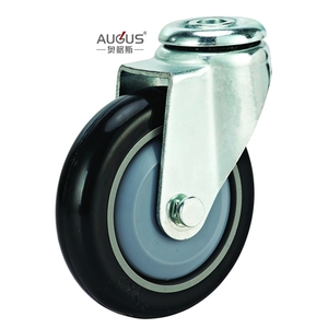 AUGUS Hot <span class=keywords><strong>Sales</strong></span> Schwenkbar PU TPR Rollen wagen Räder Kinderwagen Rollen Einkaufs wagen Rad - Product Image 6